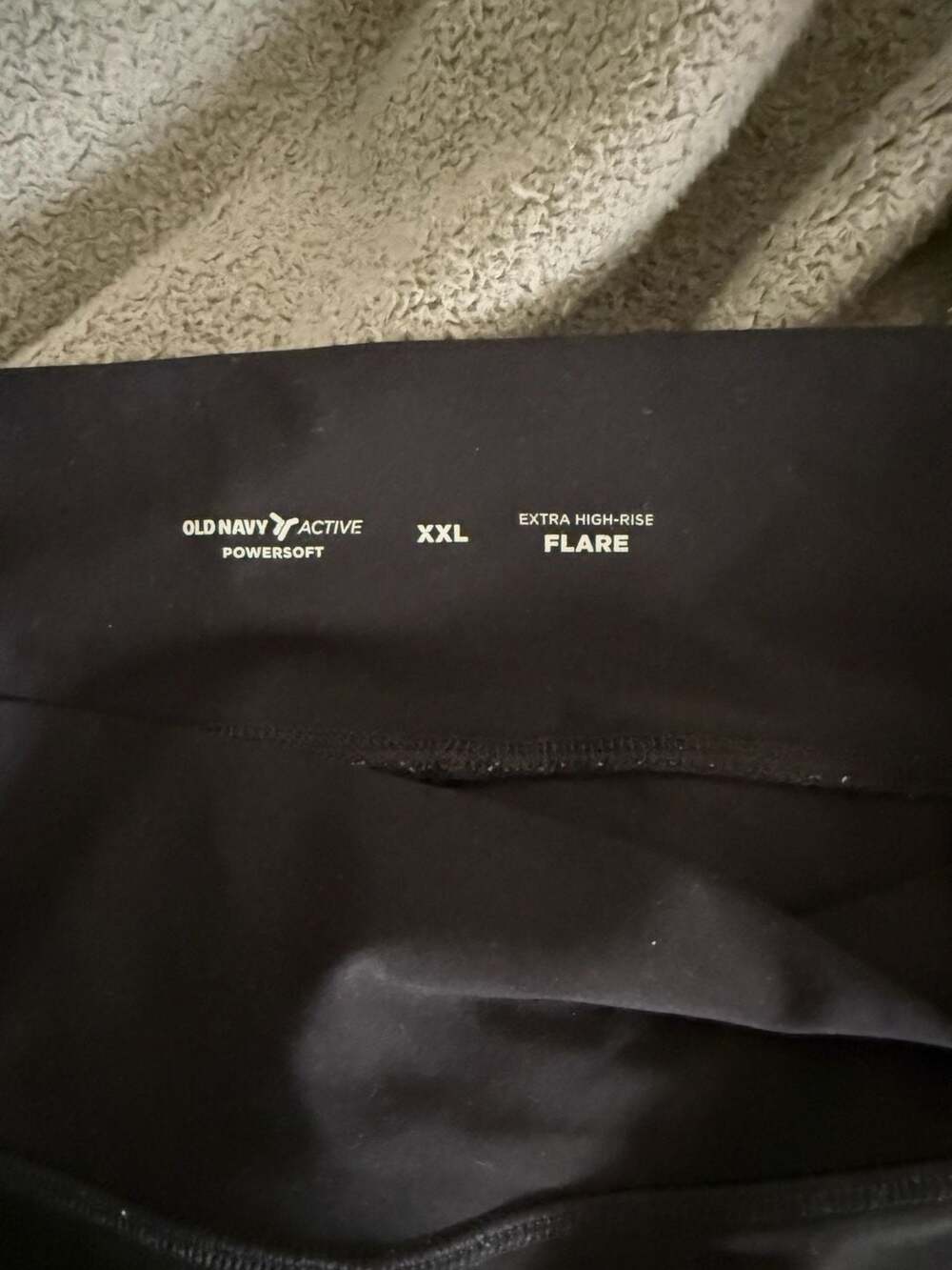 Old Navy Powersoft Extra High-Rise Flare Leggings Black Size XXL